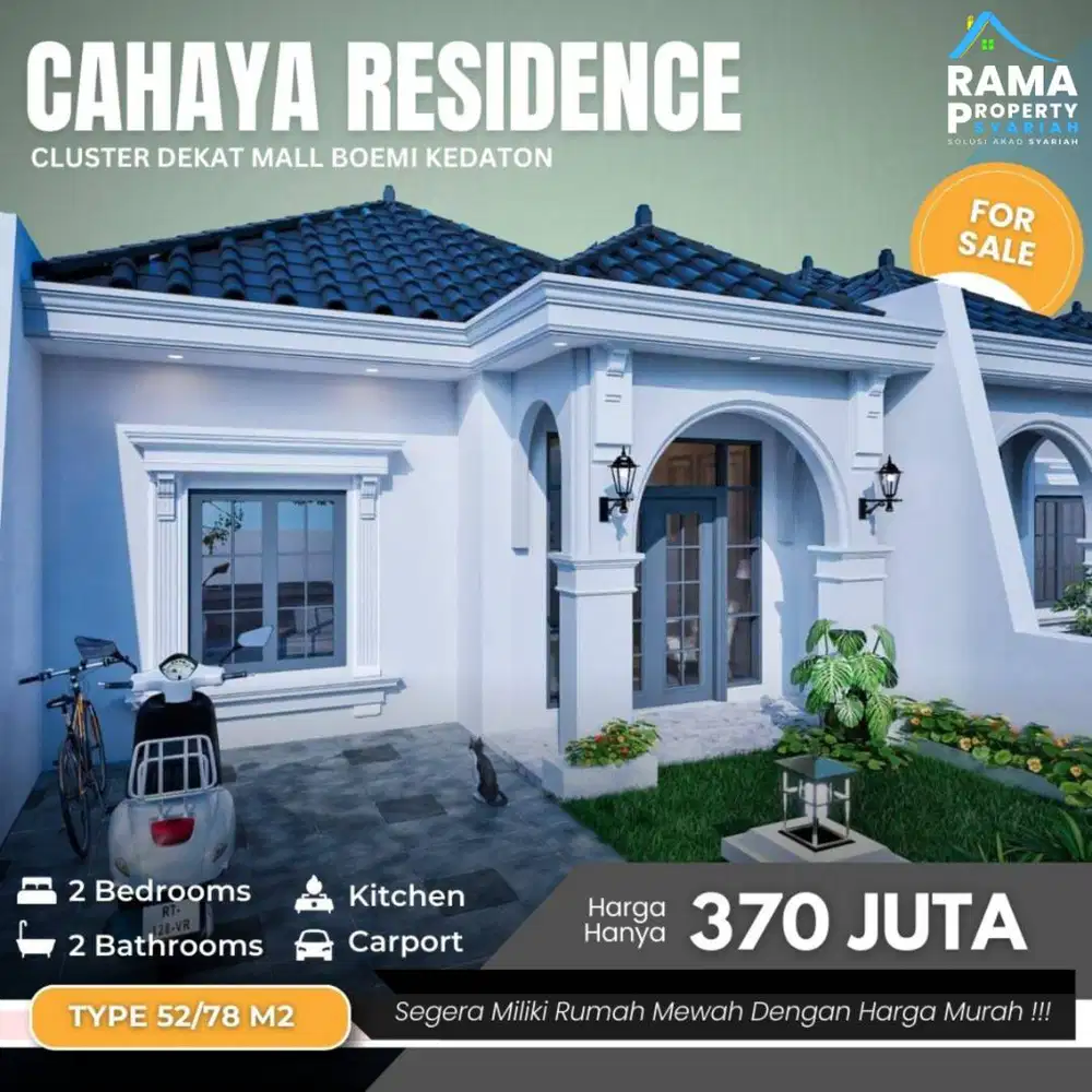 Rumah Eksklusif Type 56/84, Lokasi Strategis Dekat Mall Bumi Kedaton