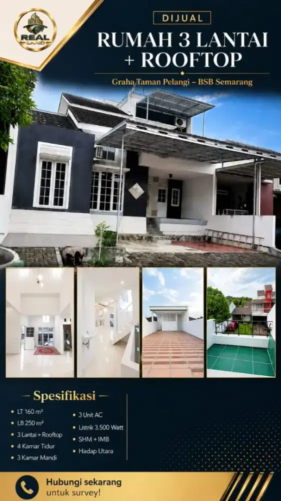 Rumah dijual lokasi Graha Taman Pelangi BSB SEMARANG