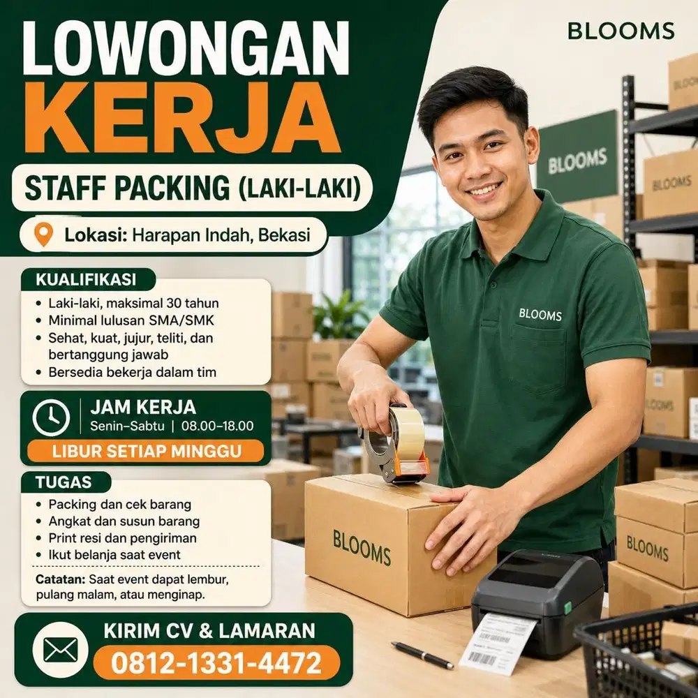 Loker packing toko online