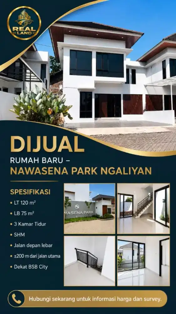 Rumah dijual like new harga bawah pasaran di Nawasena Park