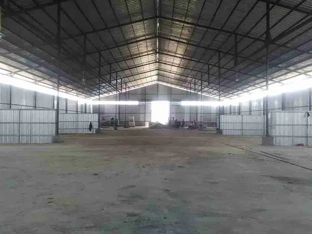 jual gudang workshop full fasilitas akses mobil kontainer surat SHM