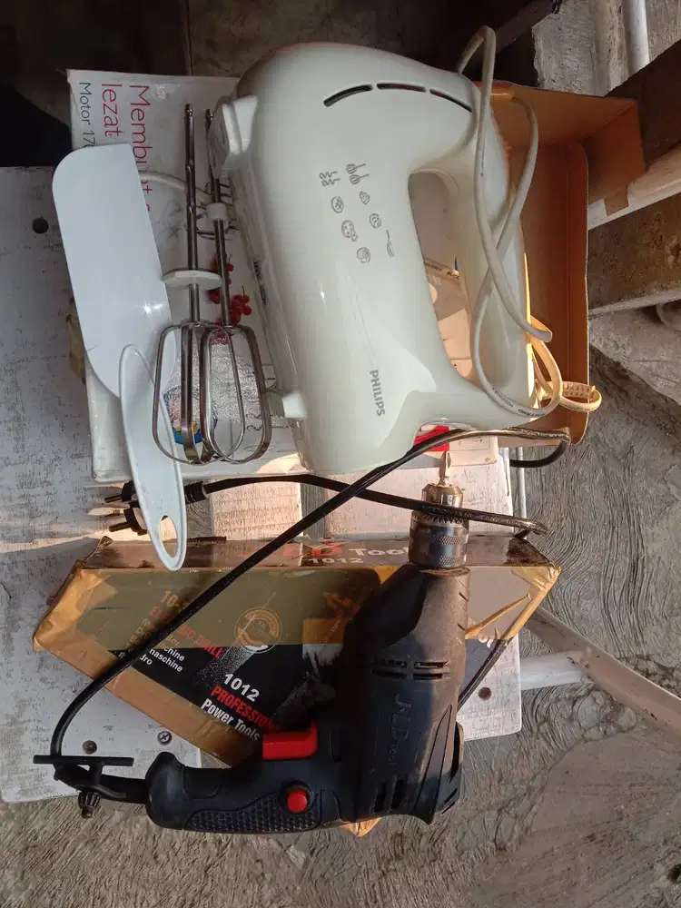 Mesin bor merk j-ld dan mixer merk  philips
