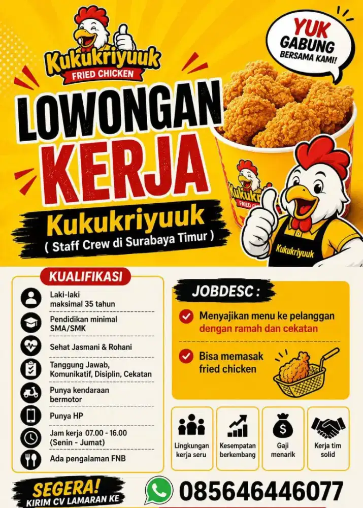 Lowongan kerja penjaga kantin its