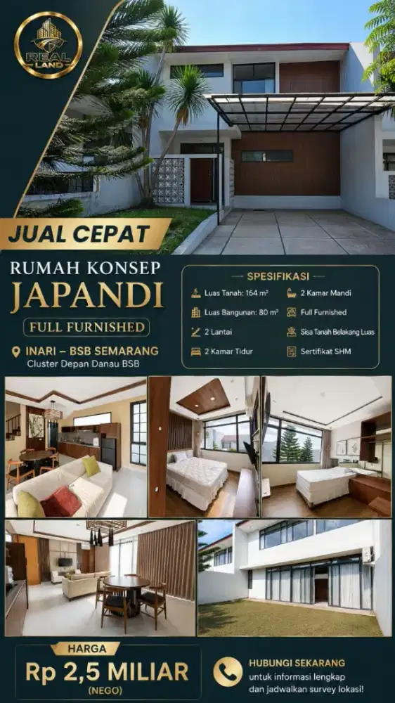 Naraya RESIDENCE kawasan BSB Semarang siap huni dan full furnished