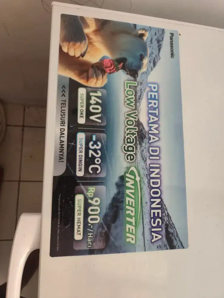 Dijual freezer second panasonic inverter 300 liter