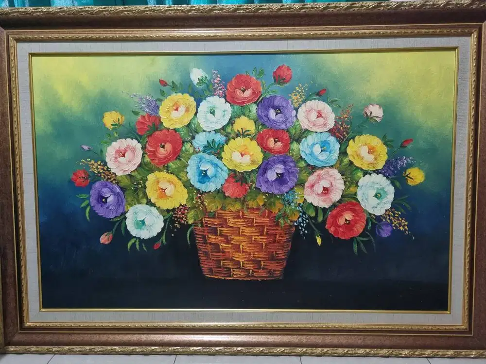 Lukisan Bunga Cantik