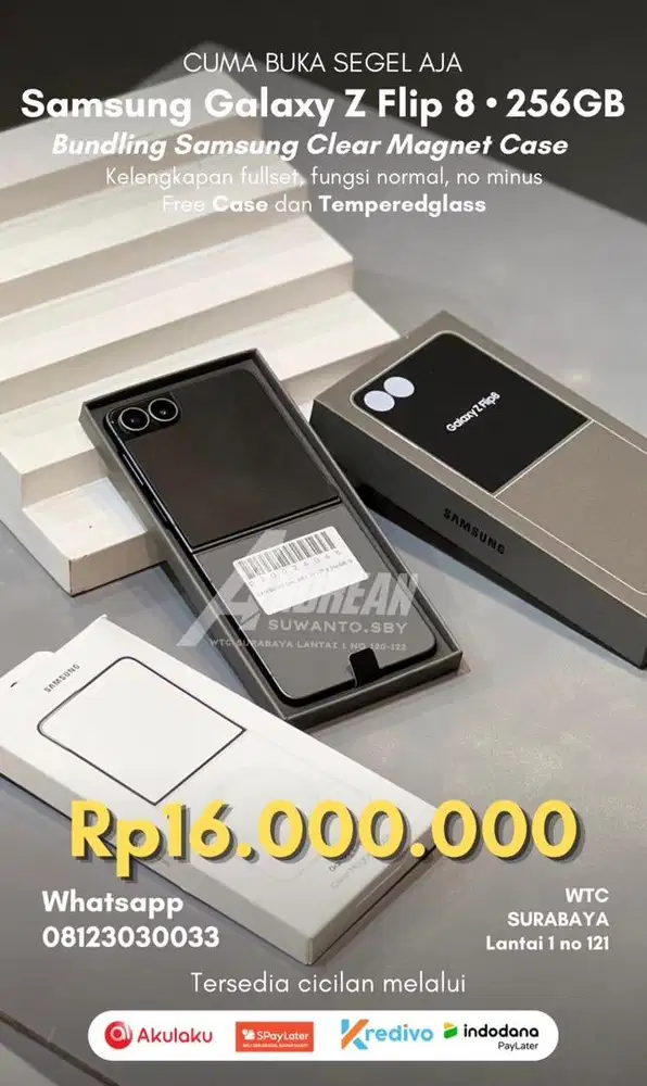 Samsung Z flip 8 256 gb buka segel
