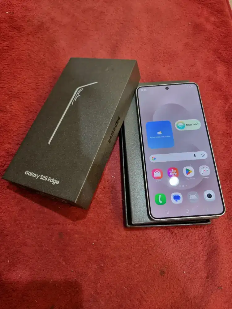Samsung s25 edge 5G 12/256 ex resmi silver mulus fullset ori