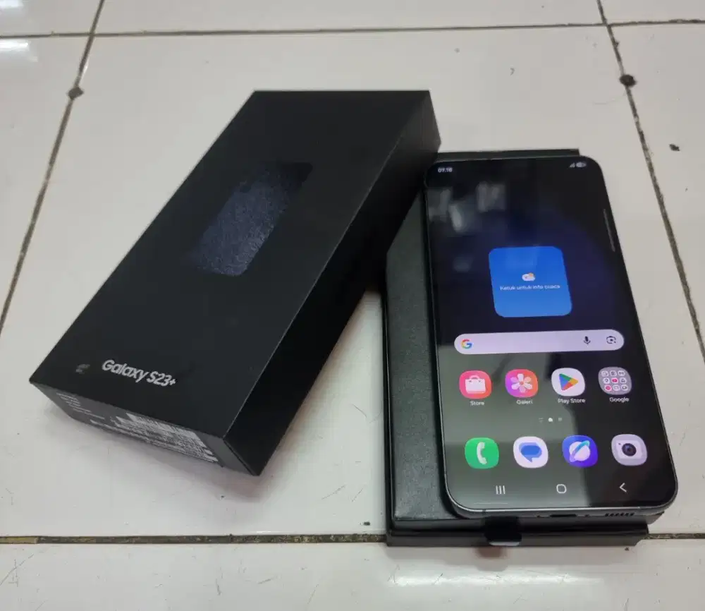 Samsung s23 plus 5G 8/256 ex resmi black mulus fullset ori