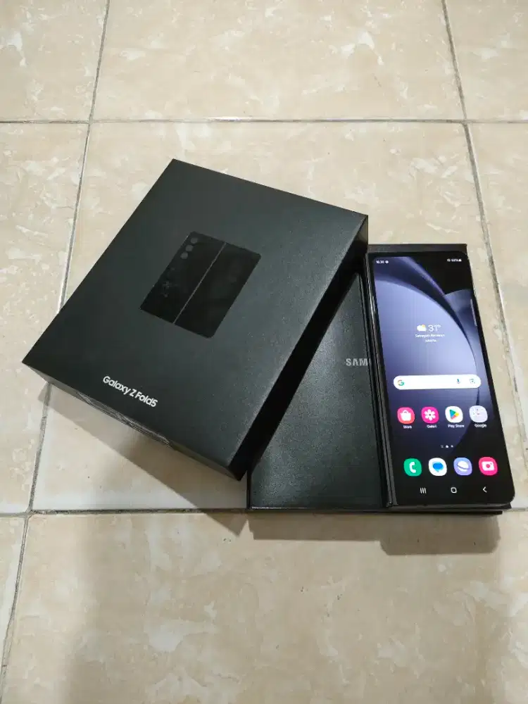 Samsung z fold 5 5G 12/512 ex resmi black fullset ori