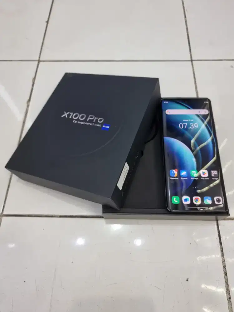 Vivo x100 pro 5G 16/512 black mulus fullset ori