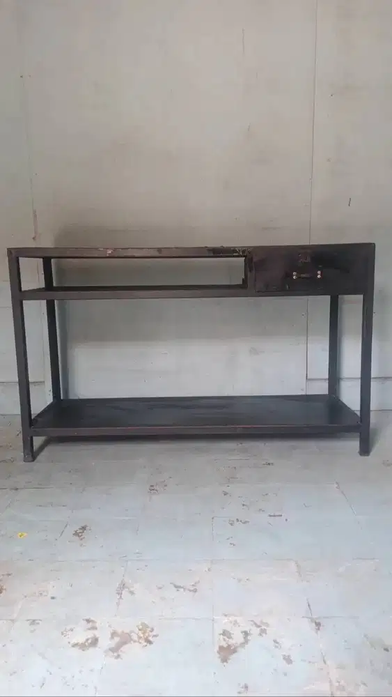 Meja Full Besi Warna Hitam