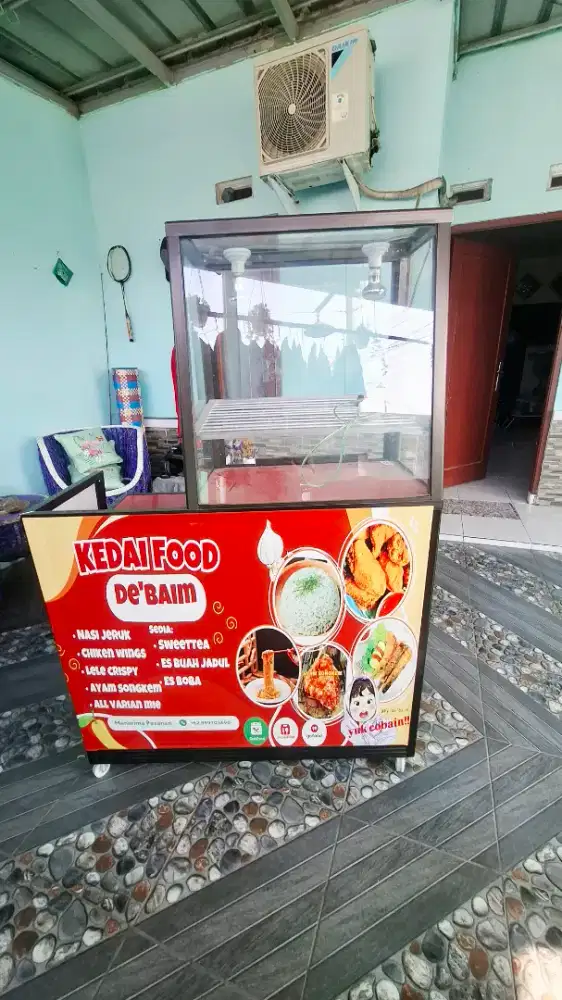 gerobak plus etalase KFC