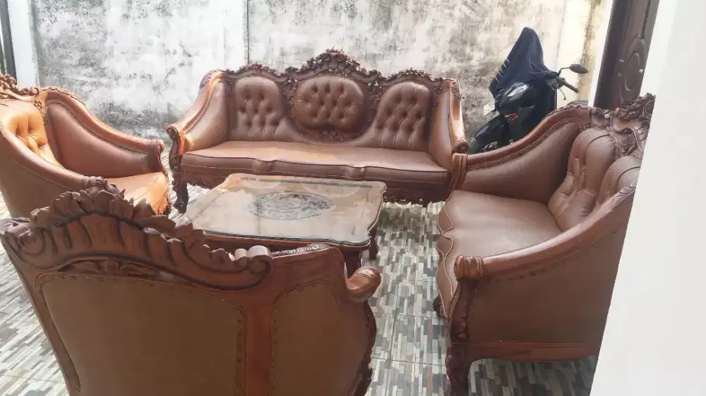 Korsi tamu ganesa  jati tuwa bren mona lisa