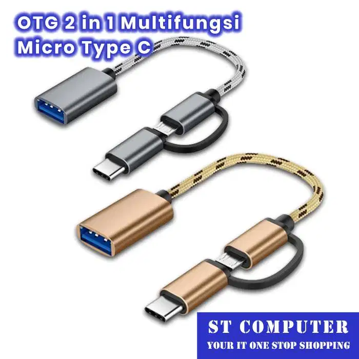 OTG 2 in 1 Multifungsi Micro Type C
