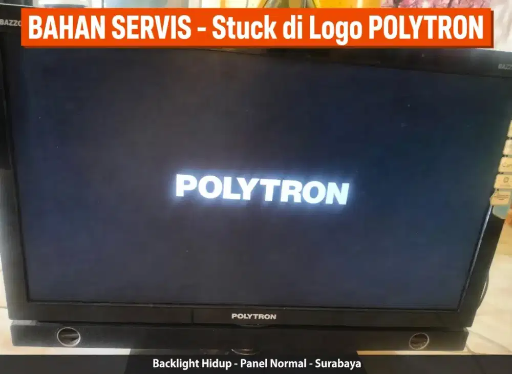 TV LED Polytron 24 Inch PLD 24D900 Stuck Logo – Untuk Servis