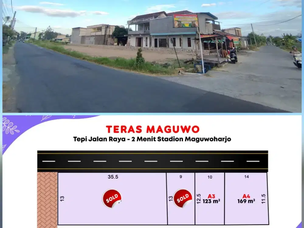 Tanah Di Jual Murah BU Kavling Pinggir Jalan Raya JOGJA