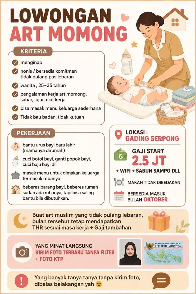 LOWONGAN ART MOMONG MASAK