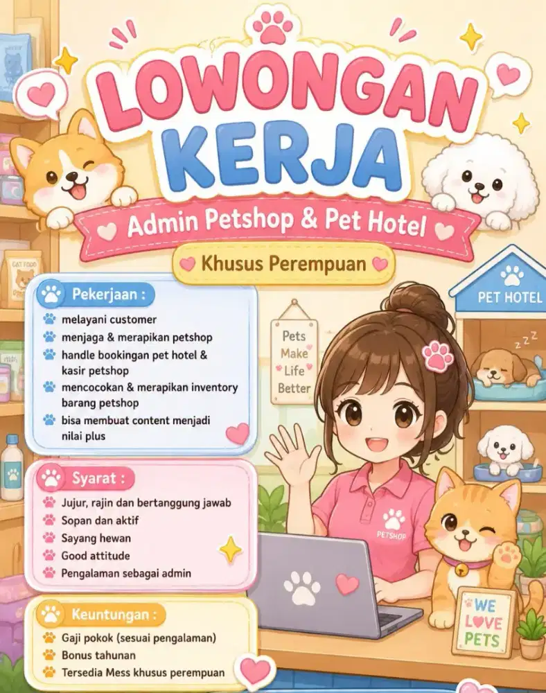 Dibutuhkan Pet hotel