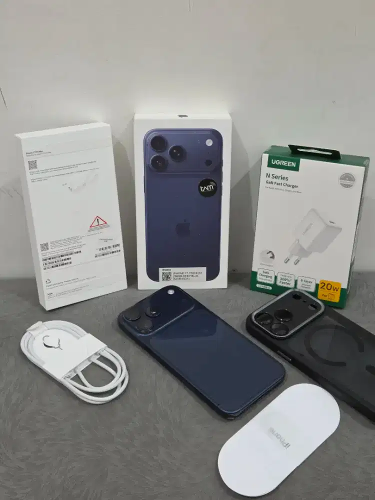 IPhone 17 Promax 256GB resmi mulus like new bh100 garansi agustus 2027