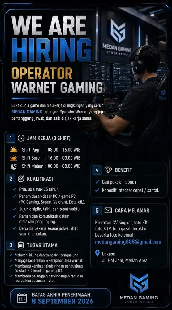 Operator warnet gaming