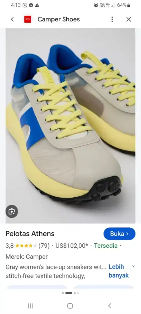 Sepatu Camper Pelotas Athens