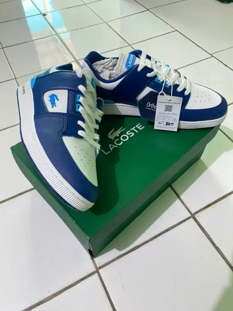 DIJUAL RUGI SEPATU LACOSTE ORIGINAL COURT CAGE 124 1 SMA (NEW), IMPORT