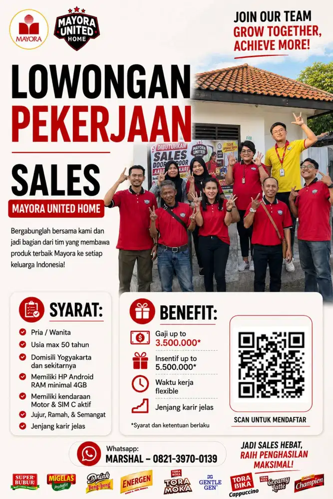 MAYORA UNITED HOME YOGYAKARTA -SALES DOOR TO DOOR