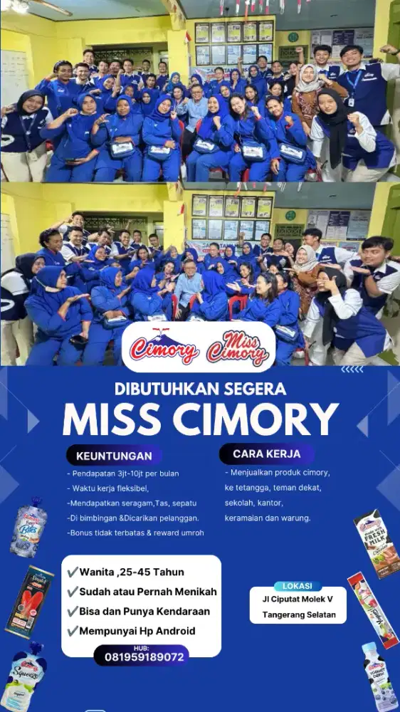Lowongan Miss Cimory