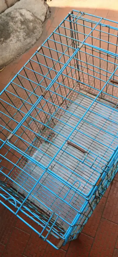 Kandang besi lipat tebal Octagon 80cm jumbo