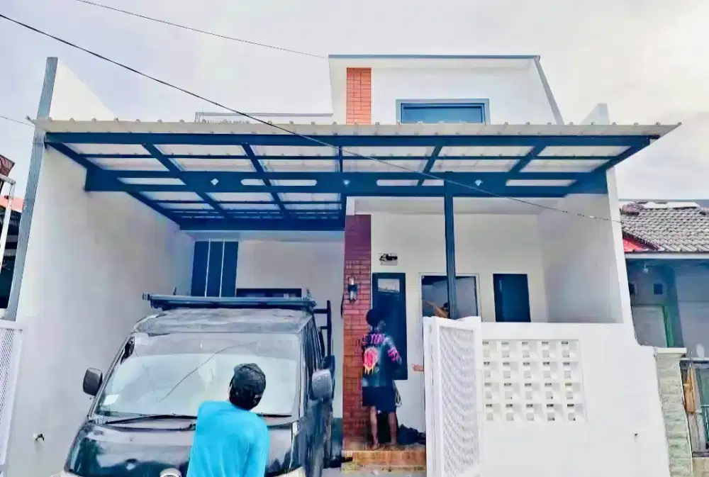 Kanopi baja ringan dan garasi