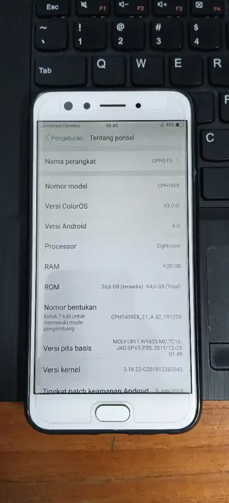 Oppo F3 batangan