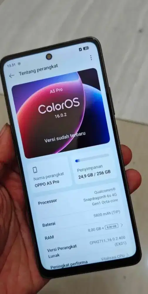 Oppo A5 pro gold like new tebus Brg no minus  area jakarta timur
