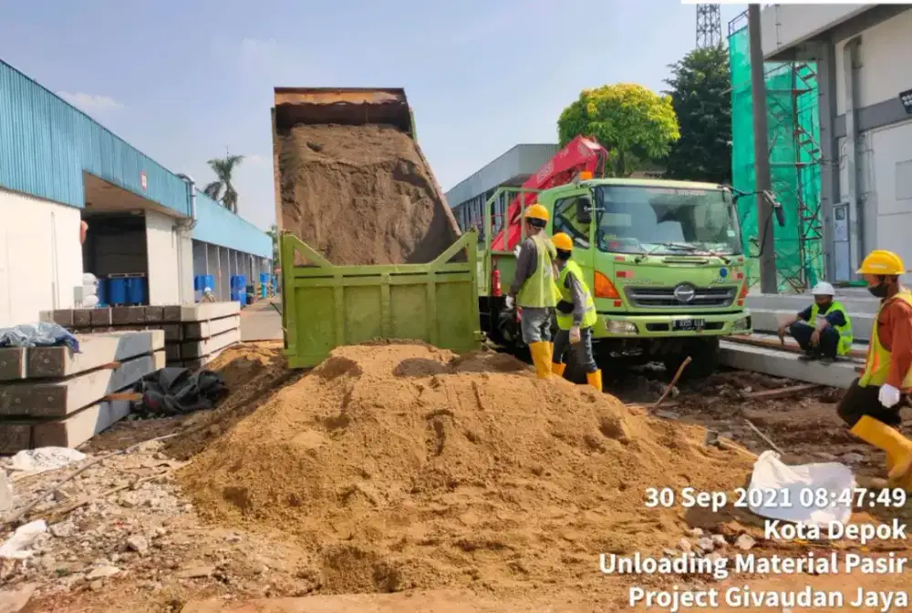 Material batu limestone basecourse sirtu pasir pasang