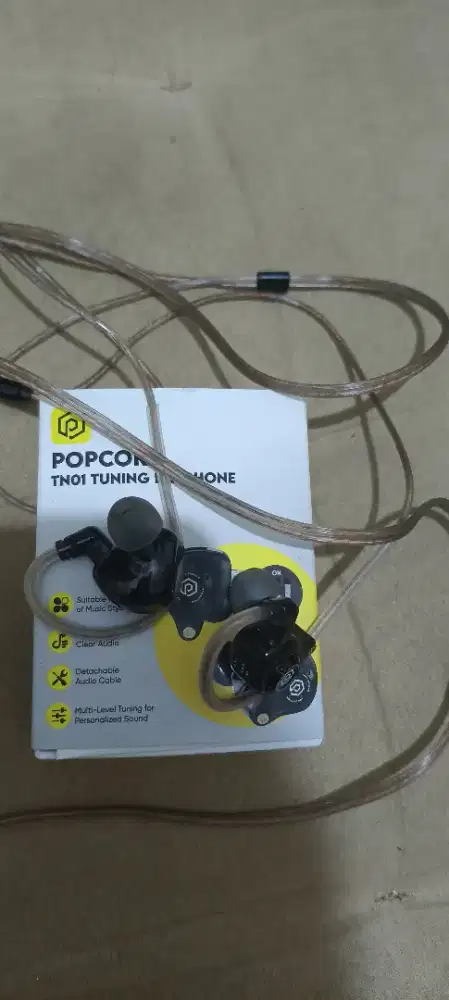 Headset popcorn TN 01 tunning dual speaker bas