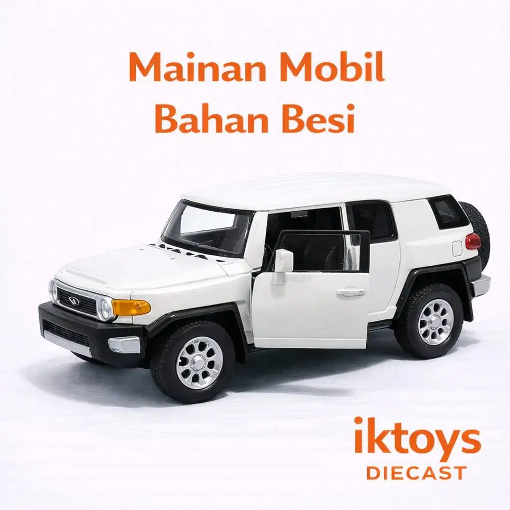 diecast miniatur mobil toyota fj cruiser bagus sekali bahan besi