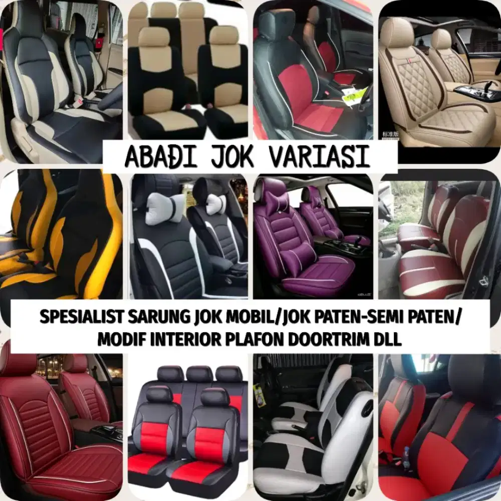 Sarung Jok Mobil Murah/Jok Paten/Modif Interior/Krpet Dsr/Doortrim dll