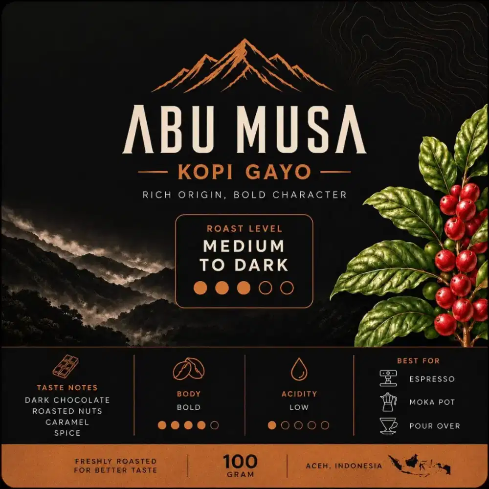 Bubuk Kopi Gayo Blend Arabika-Robusta 20k