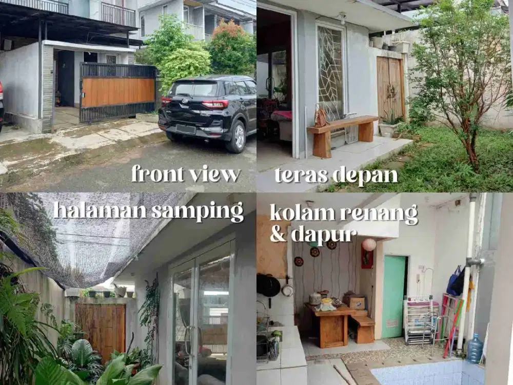 DIJUAL BUTUH CEPAT RUMAH VILLA 2 LANTAI FULL FURNISH ADA KOLAM RENANG VIEW GUNUNG SALAK