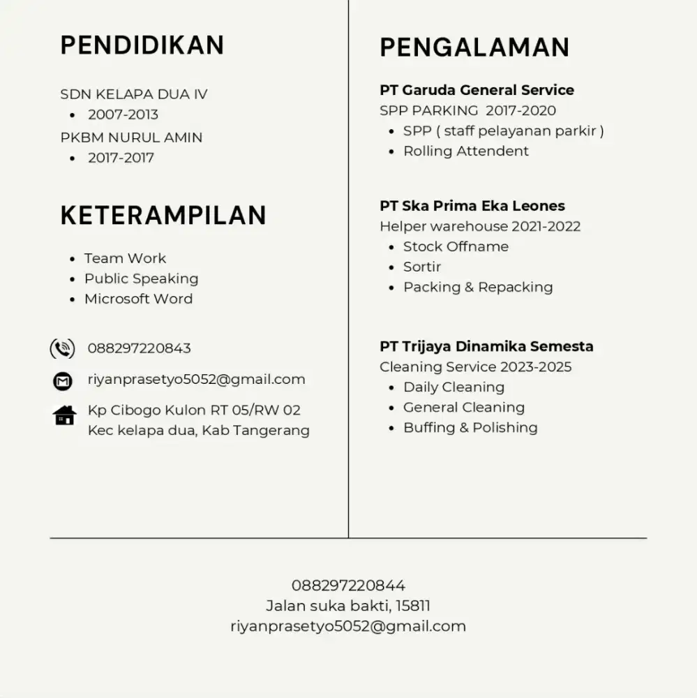 Mencari pekerjaan