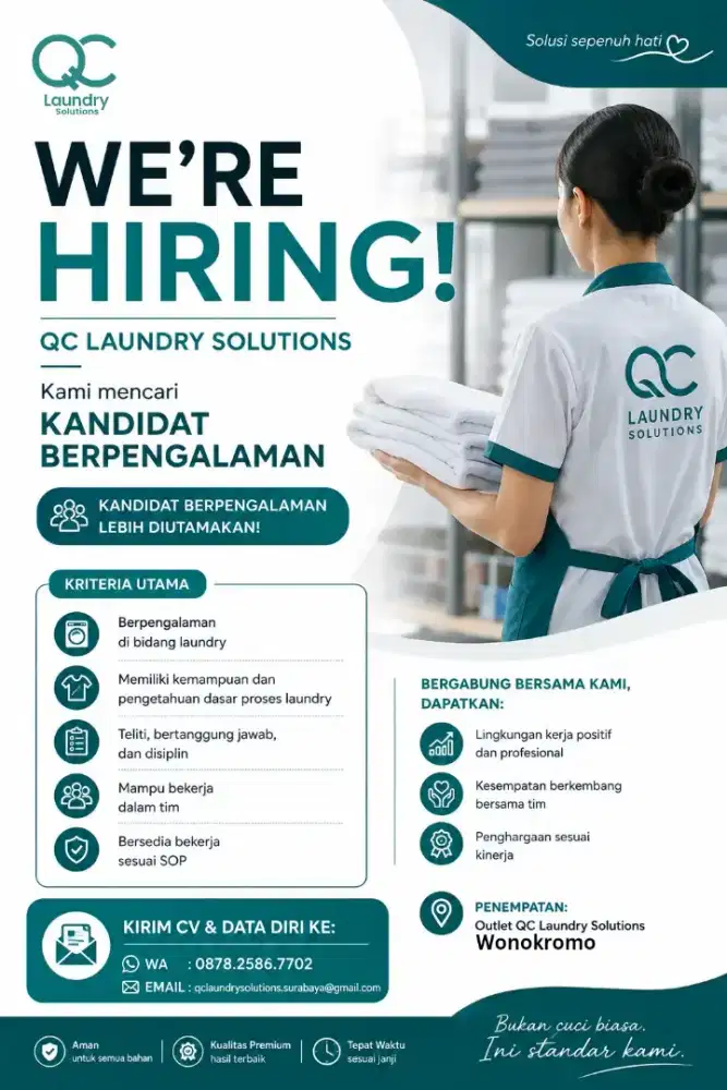 LOWONGAN STAFF KASIR PRODUKSI