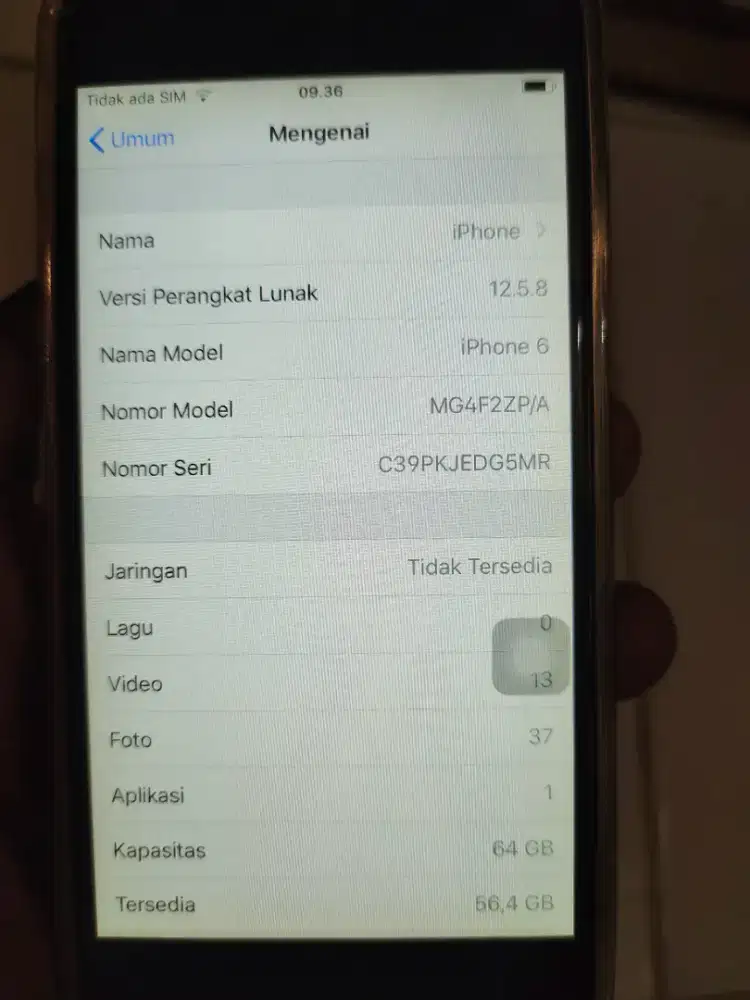 Iphone 6 , internal 64 GB