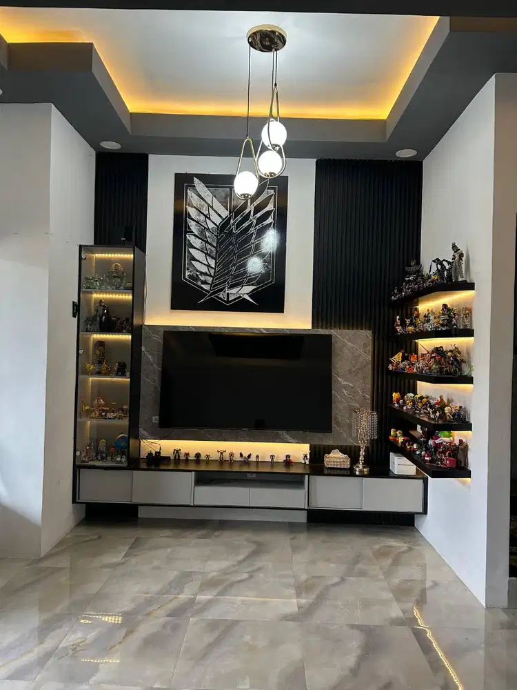 BACKDROP TV MINIMALIS SIDOARJO SURABAYA