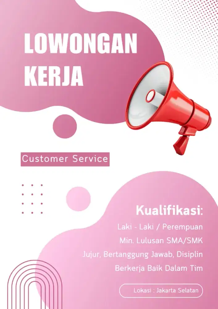 Lowonga kerja posisi staf penjualan