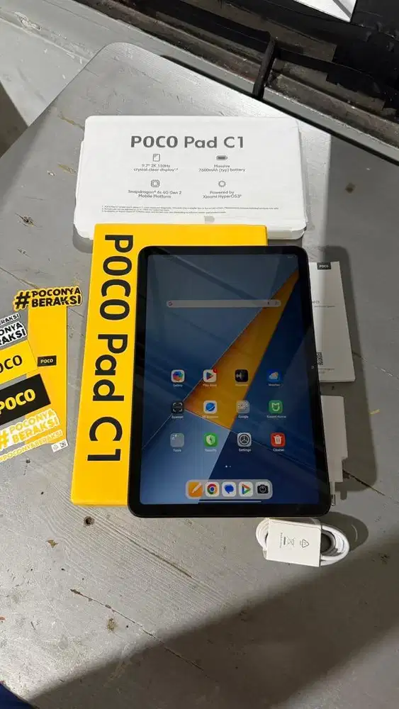 POCO Pad C1 Black 4/64GB Mulus Lengkap Resmi
