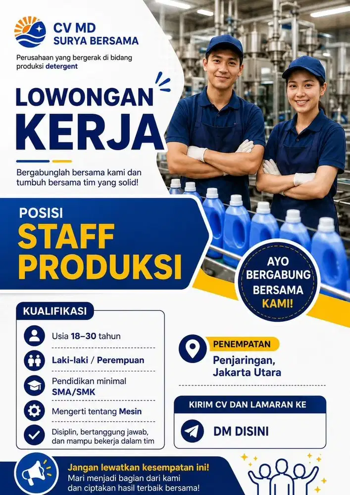 STAFF PRODUKSI DETERJEN