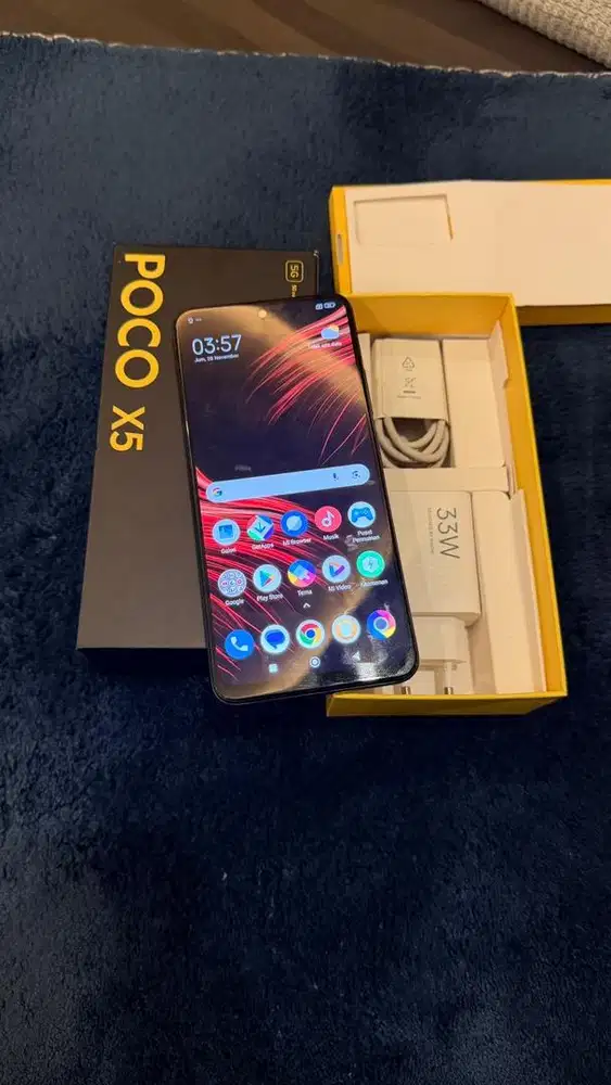 POCO X5 Black 5G 8/256GB Resmi Lengkap