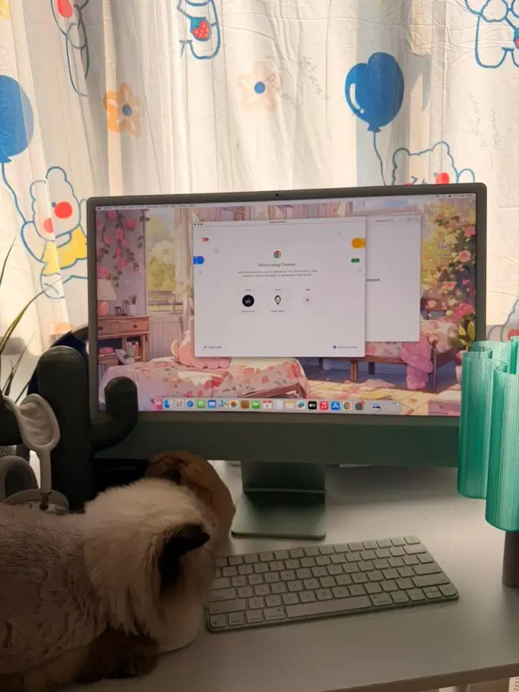 imac m3 hijau mulus lengkap sama box jarang pakai jual cepat nego