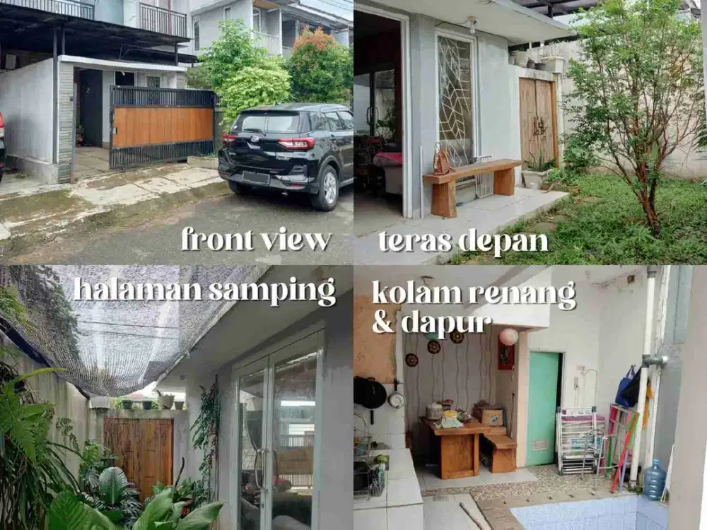 DIJUAL BUTUH UANG. Rumah vila 2 lantai cijeruk bogòr view gunung salak