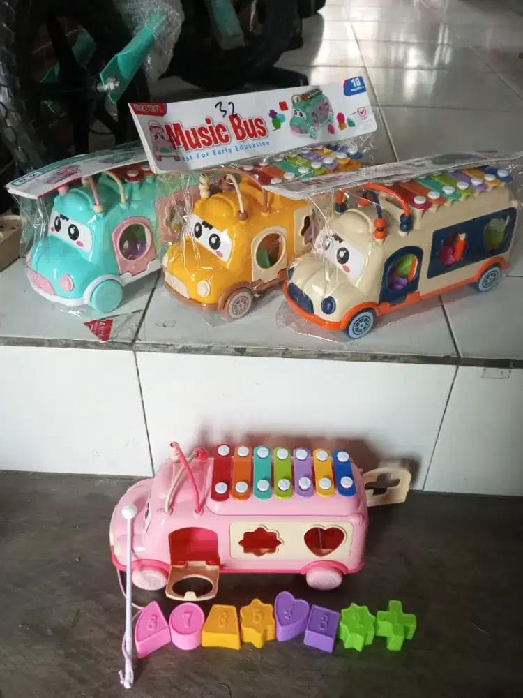 Mainan Anak Xylophone bus
